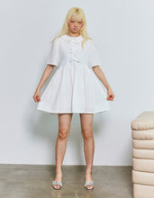 画像をギャラリービューアに読み込む, star mini dress / WHITE