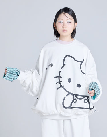 hello kitty x little sunny bite sweat top / WHITE