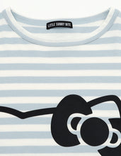 画像をギャラリービューアに読み込む, HELLO KITTY x little sunny bite stripe long tee / BLUE BD