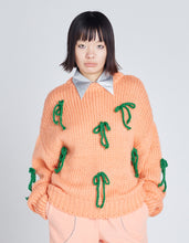 画像をギャラリービューアに読み込む, ribbon knit top / ORANGE