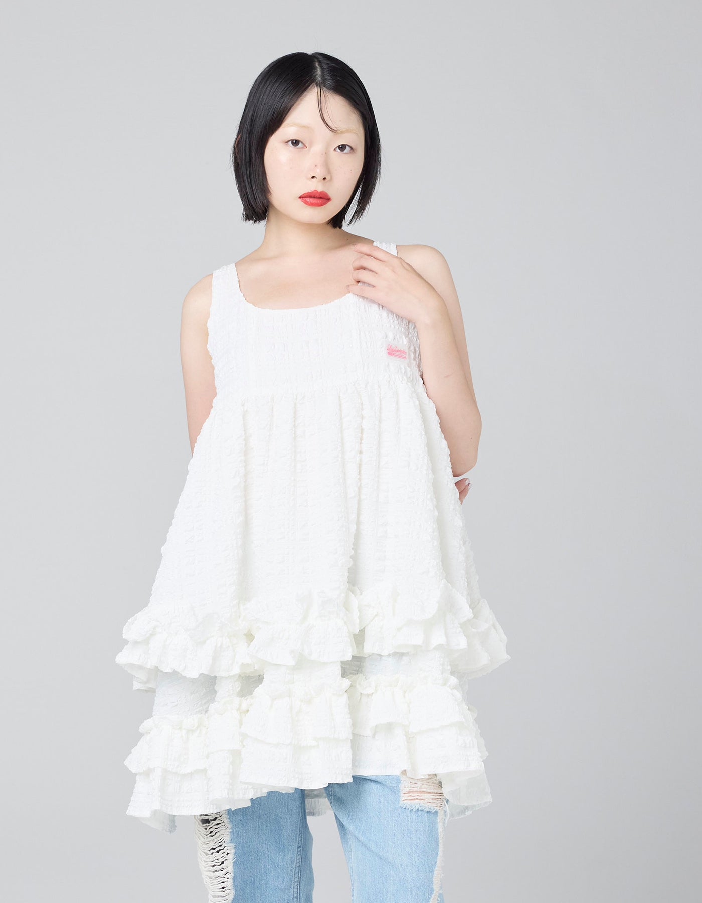 little sunny bite lacedress ホワイト little sunny bite (リトルサニーバイト)mid dress / WHITE – little