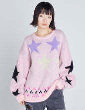 画像をギャラリービューアに読み込む, star knit top / PINK