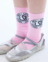画像をギャラリービューアに読み込む, LSB logo socks / PINK
