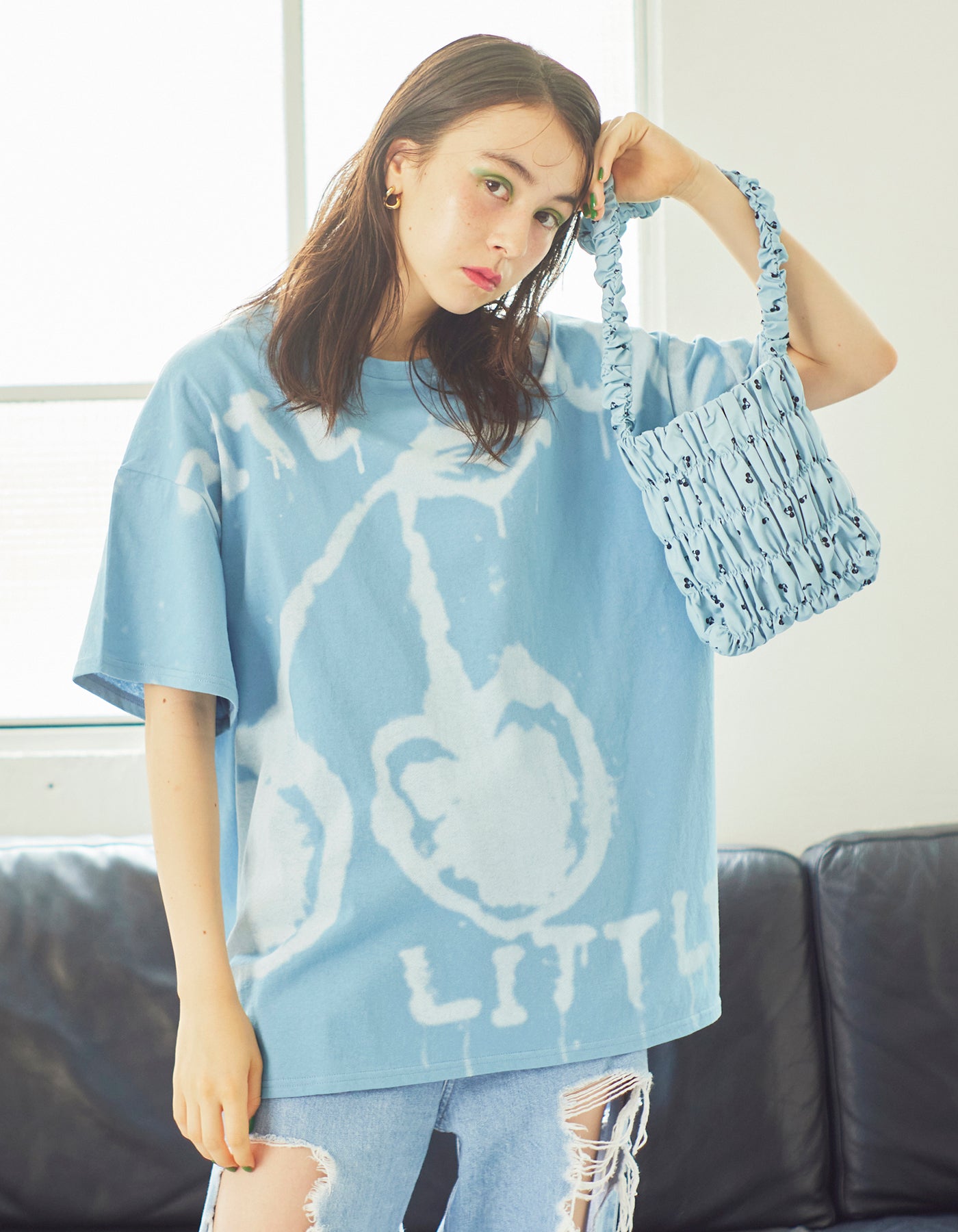 little sunny bite (リトルサニーバイト)cherry shoulder bag / BLUE ...