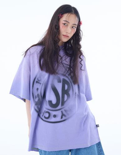 logo big tee / PURPLE