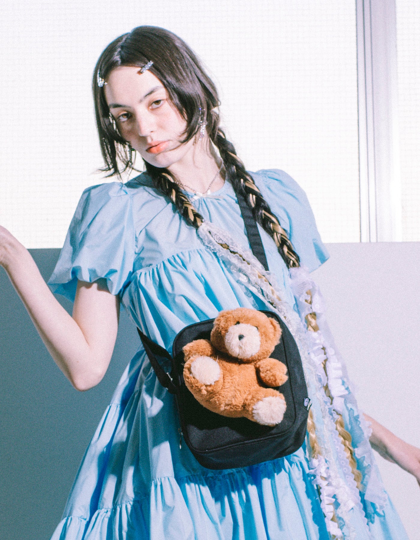 リトルサニーバイト スウェット ブラック トートバッグ セット 新品 未使用 little sunny bite (リトルサニーバイト)bear shoulder bag / BLACK