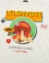画像をギャラリービューアに読み込む, mushroom graphic long tee / WHITE