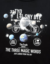 画像をギャラリービューアに読み込む, cosmic big tee / BLACK