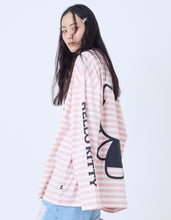 画像をギャラリービューアに読み込む, HELLO KITTY x little sunny bite stripe long tee / PINK BD