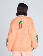 画像をギャラリービューアに読み込む, ribbon knit top / ORANGE