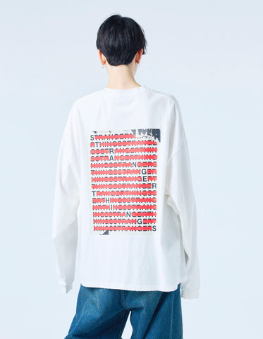 【PRE-ORDER】stranger things x little sunny bite click verify long tee / WHITE
