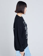 画像をギャラリービューアに読み込む, HELLO KITTY x little sunny bite knit top / BLACK