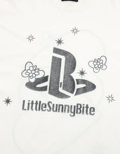 画像をギャラリービューアに読み込む, glitter print long tee / WHITE
