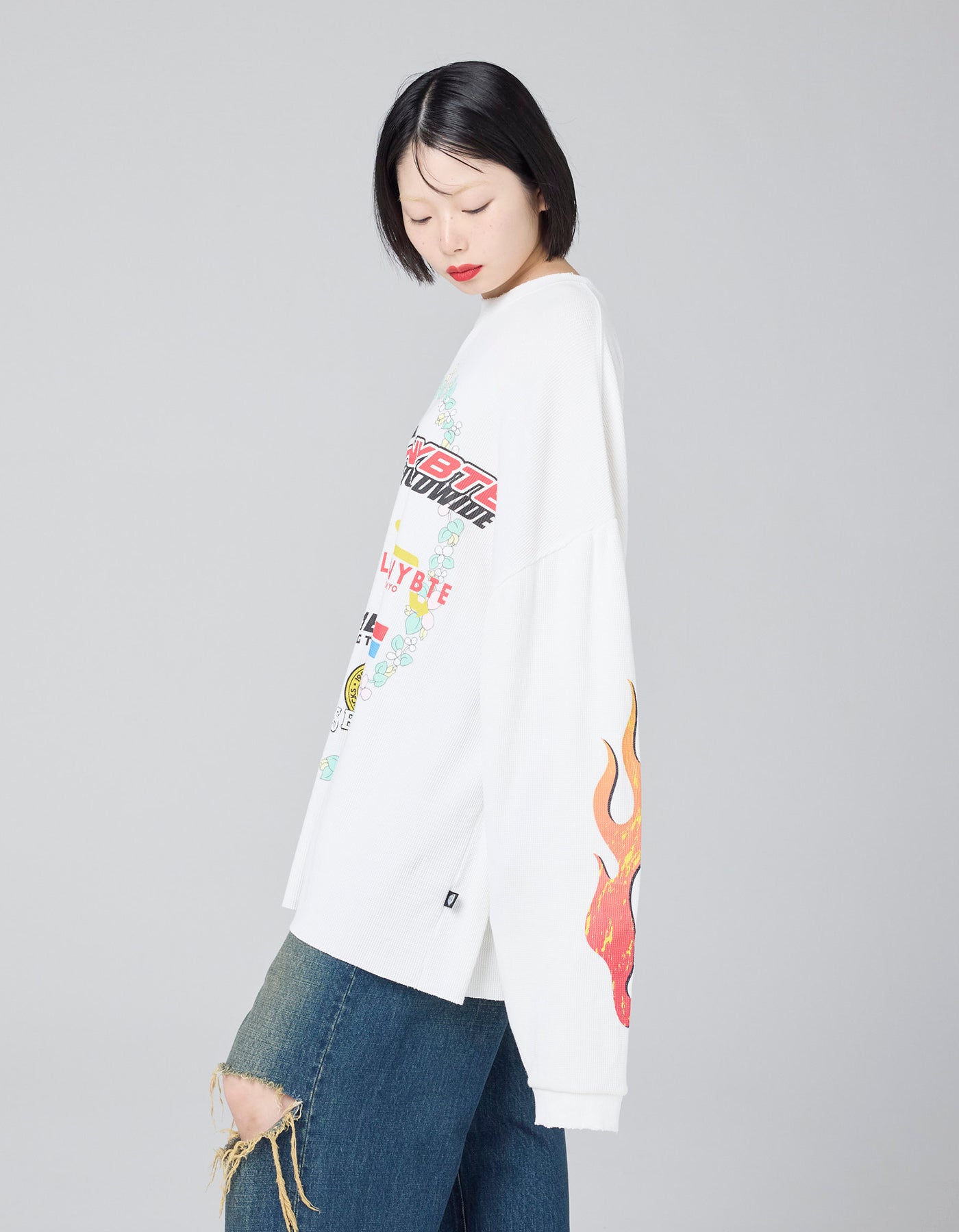 little sunny bite (リトルサニーバイト) sponsor thermal long tee