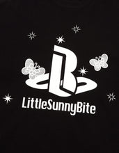 画像をギャラリービューアに読み込む, glitter print long tee / BLACK
