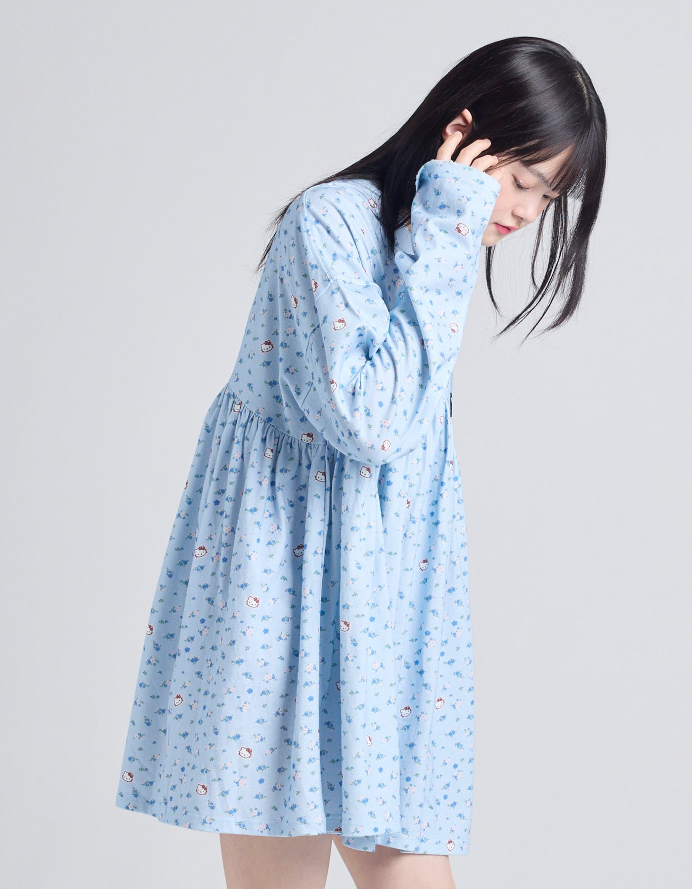 HELLO KITTY x little sunny bite long dress / BLUE