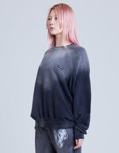 画像をギャラリービューアに読み込む, gradation logo sweat top / BLACK