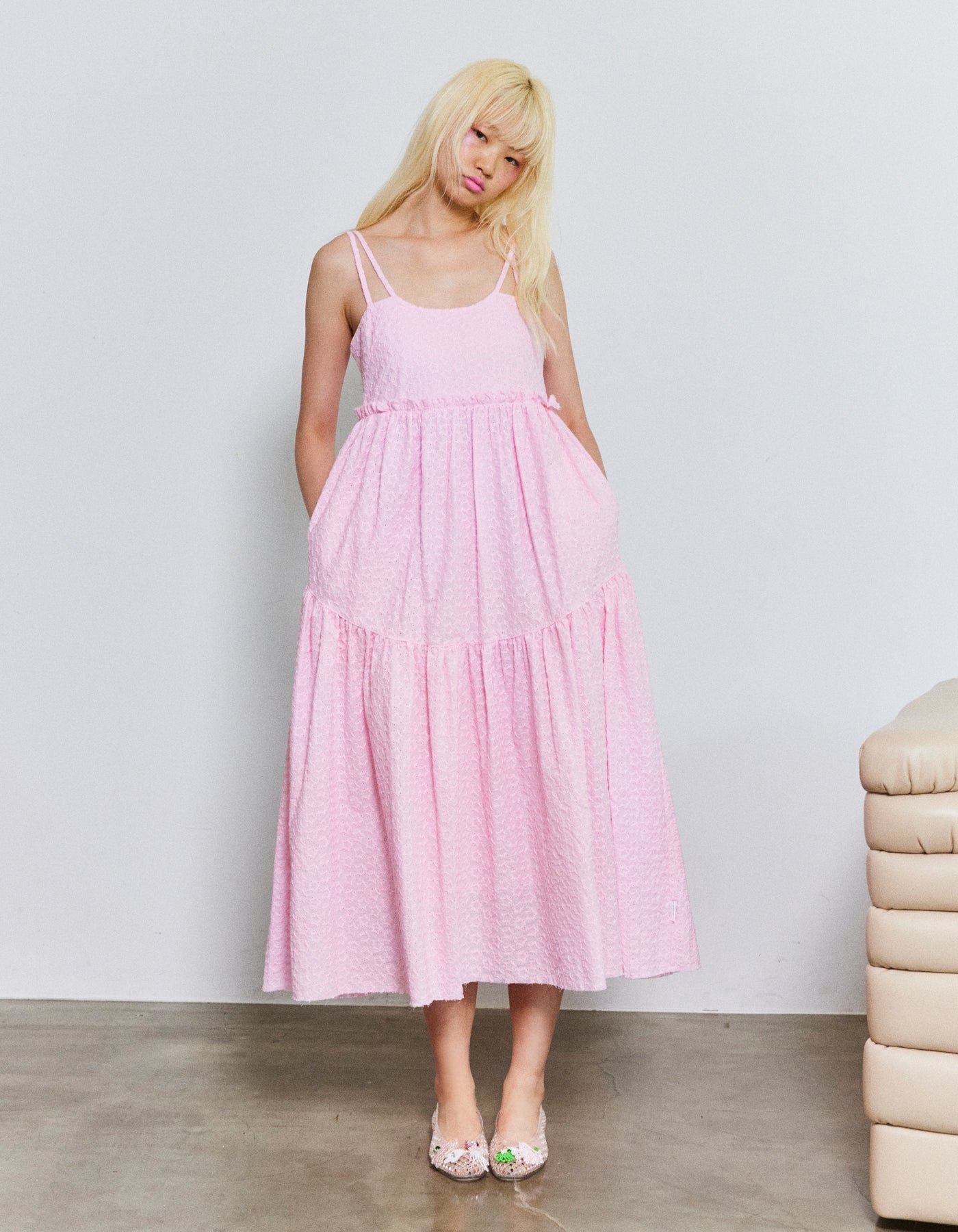 star long dress / PINK