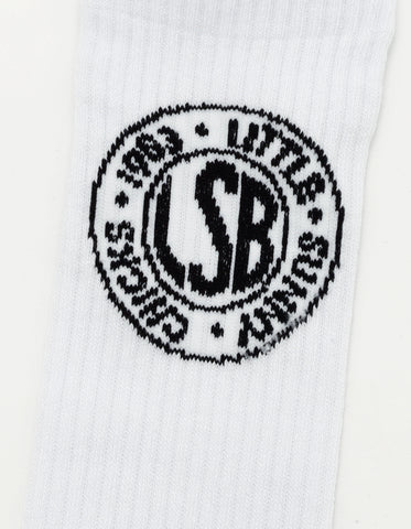 LSB logo socks / WHITE