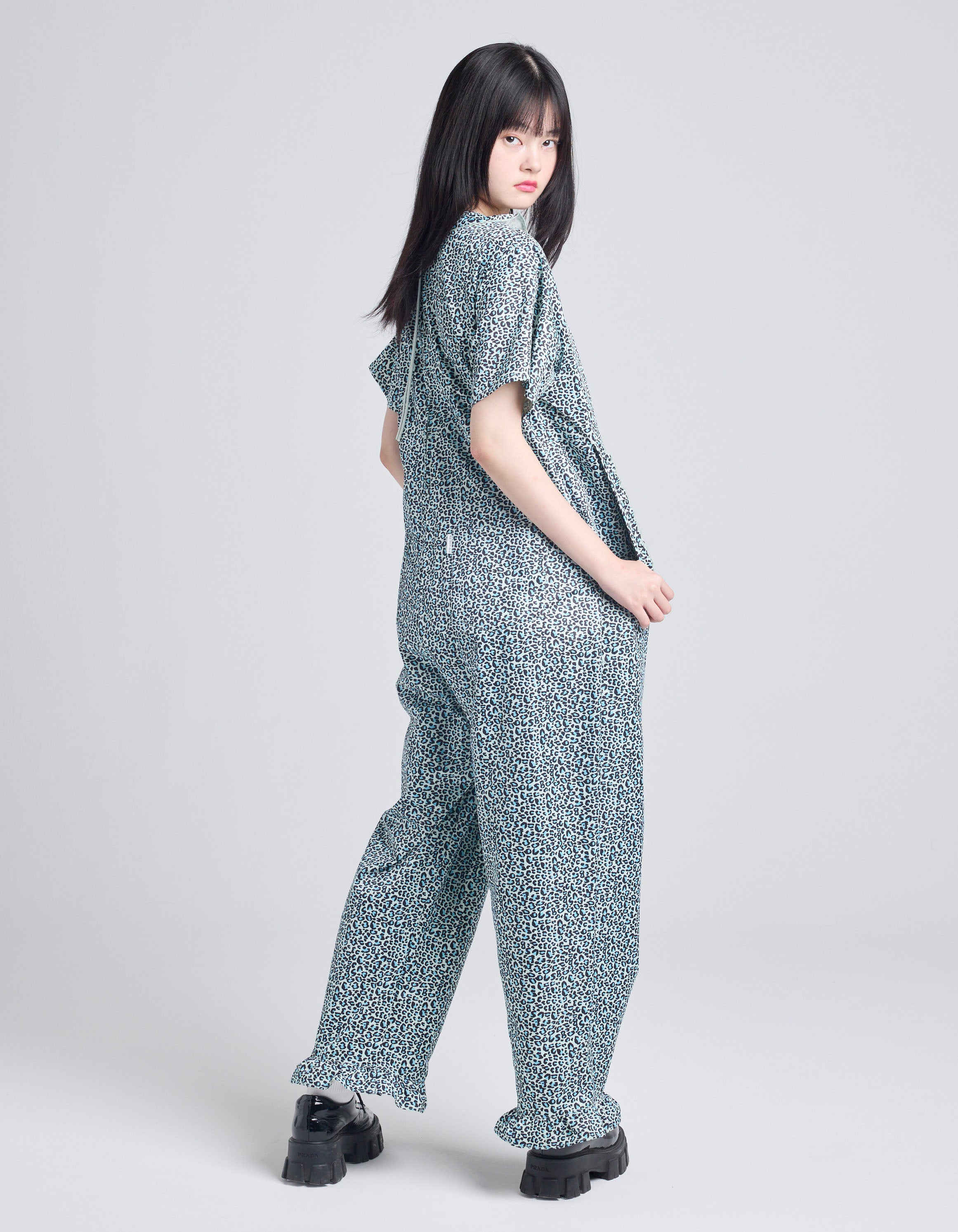 little sunny bite (リトルサニーバイト)leopard all in one / BLUE