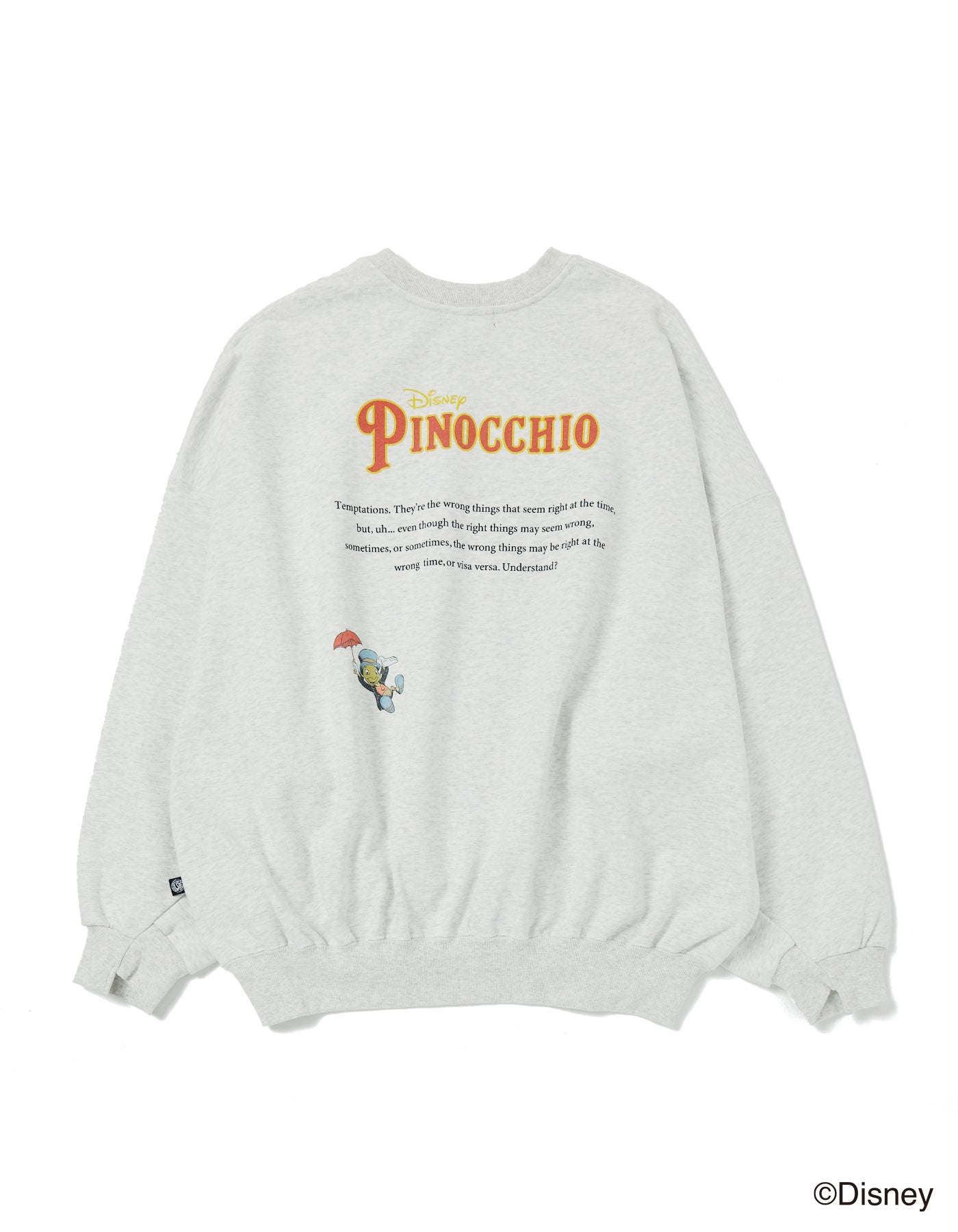 pinocchio sweat top / ASH GRAY