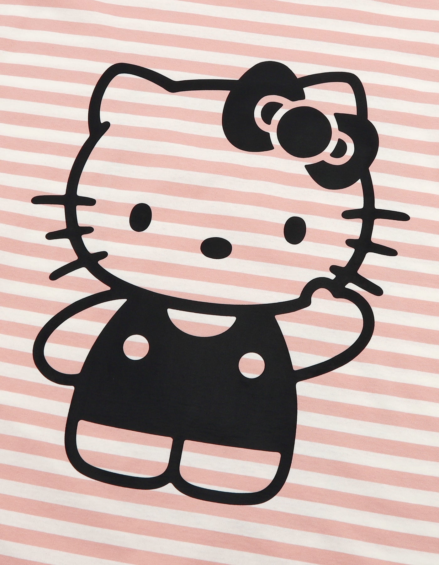 HELLO KITTY x little sunny bite stripe long tee / PINK BD