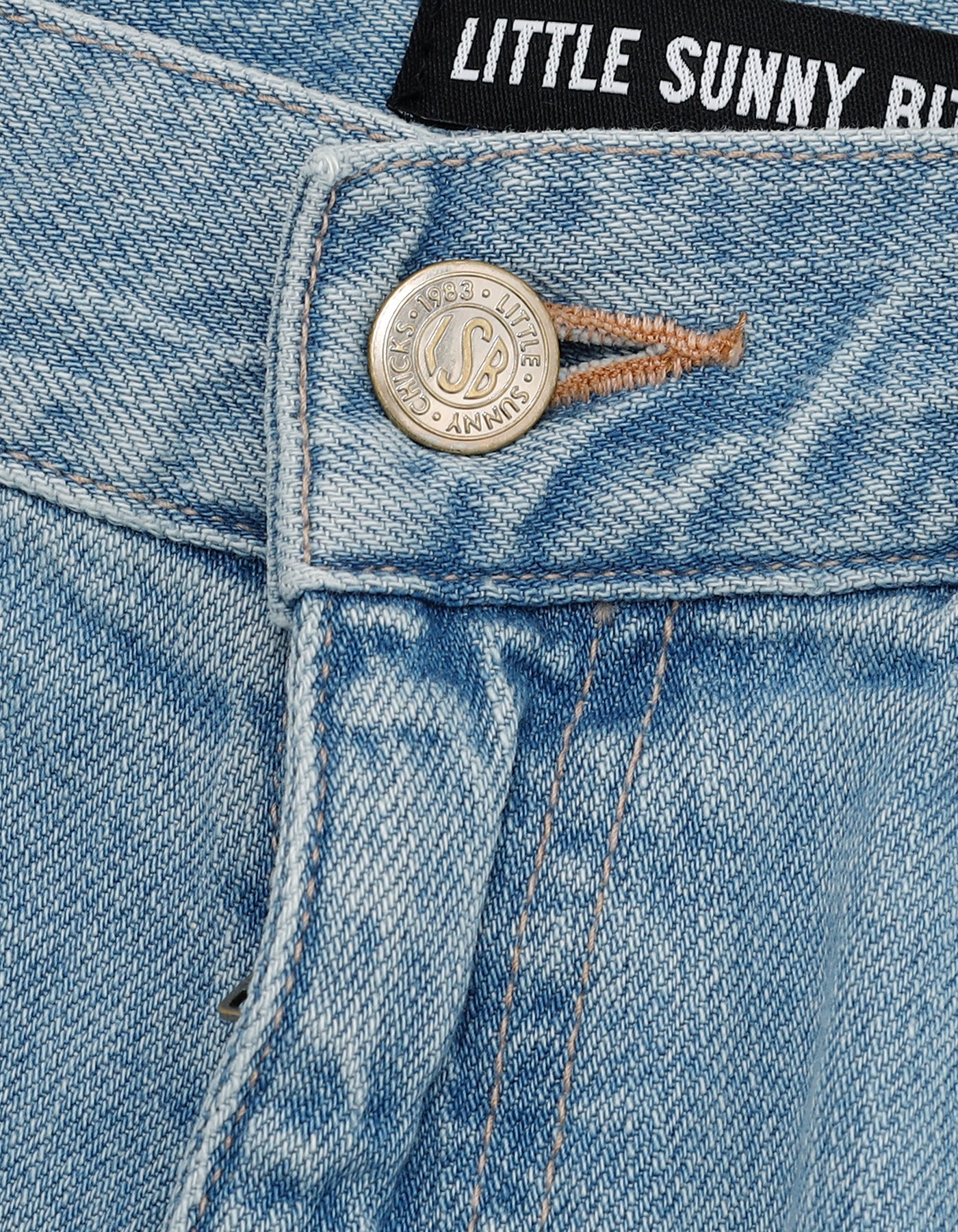 little sunny bite ダメージデニム little sunny bite (リトルサニーバイト)DAMAGE DENIM PANTS / BLUE