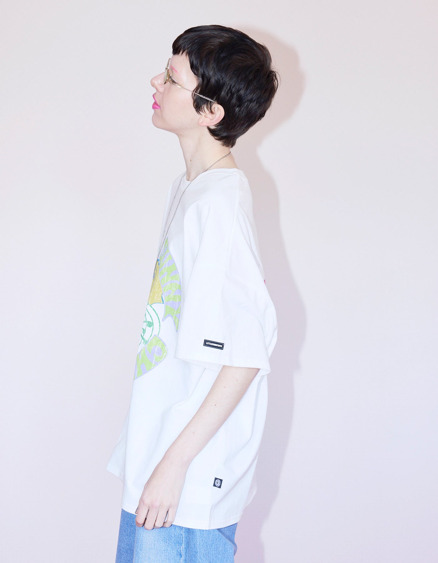 little sunny bite (リトルサニーバイト)logo big tee / WHITE
