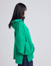 画像をギャラリービューアに読み込む, lacy logo hoodie / GREEN