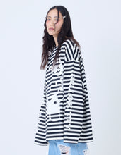 画像をギャラリービューアに読み込む, HELLO KITTY x little sunny bite stripe long tee / BLACK BD