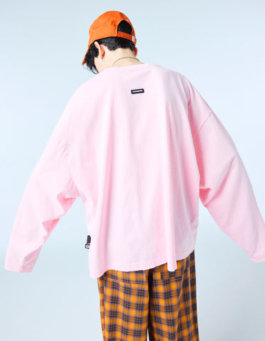 【PRE-ORDER】stranger things x little sunny bite graphic long tee / PINK