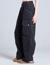 画像をギャラリービューアに読み込む, cargo pants / BLACK