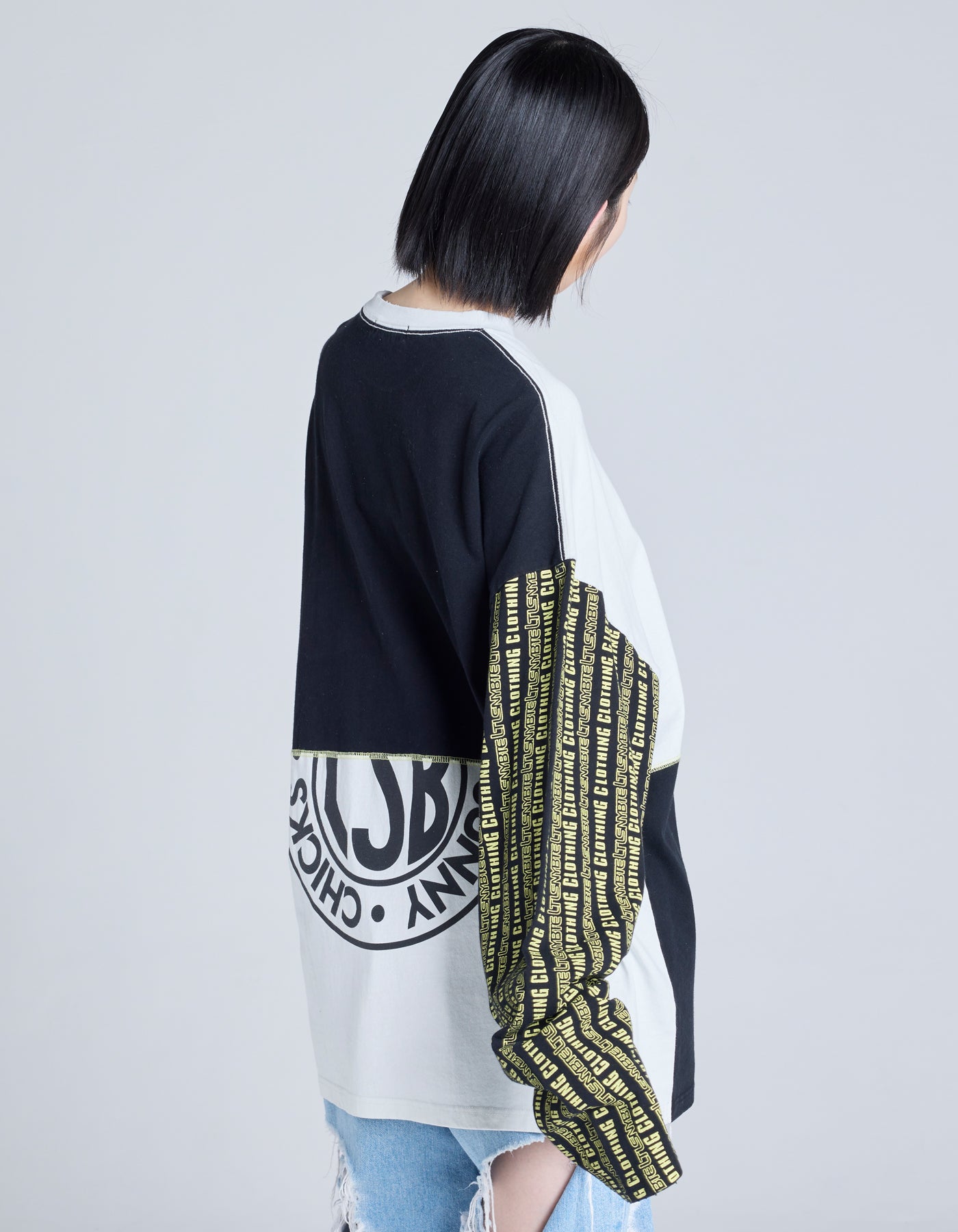 LSB logo long tee / WHITE