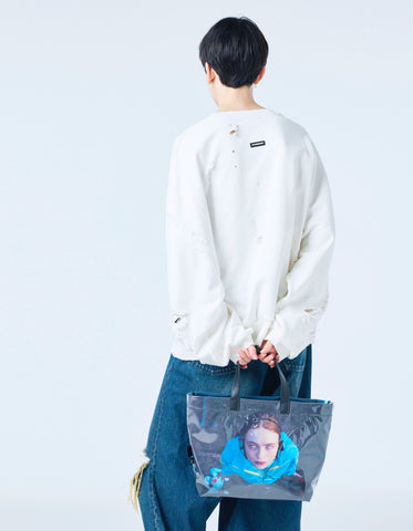 【PRE-ORDER】stranger things x little sunny bite photo tote bag / BLACK