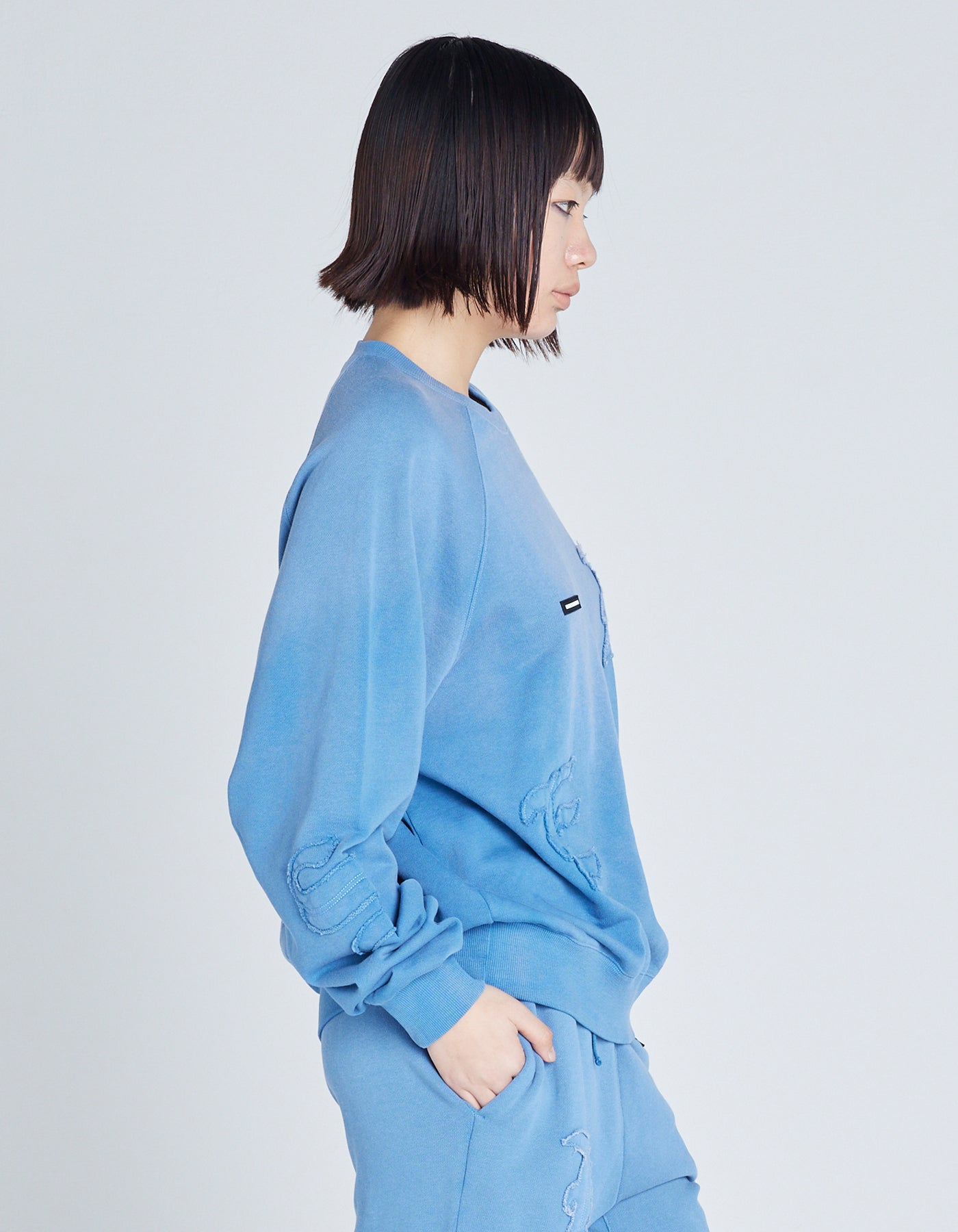 gradation sweat top / BLUE