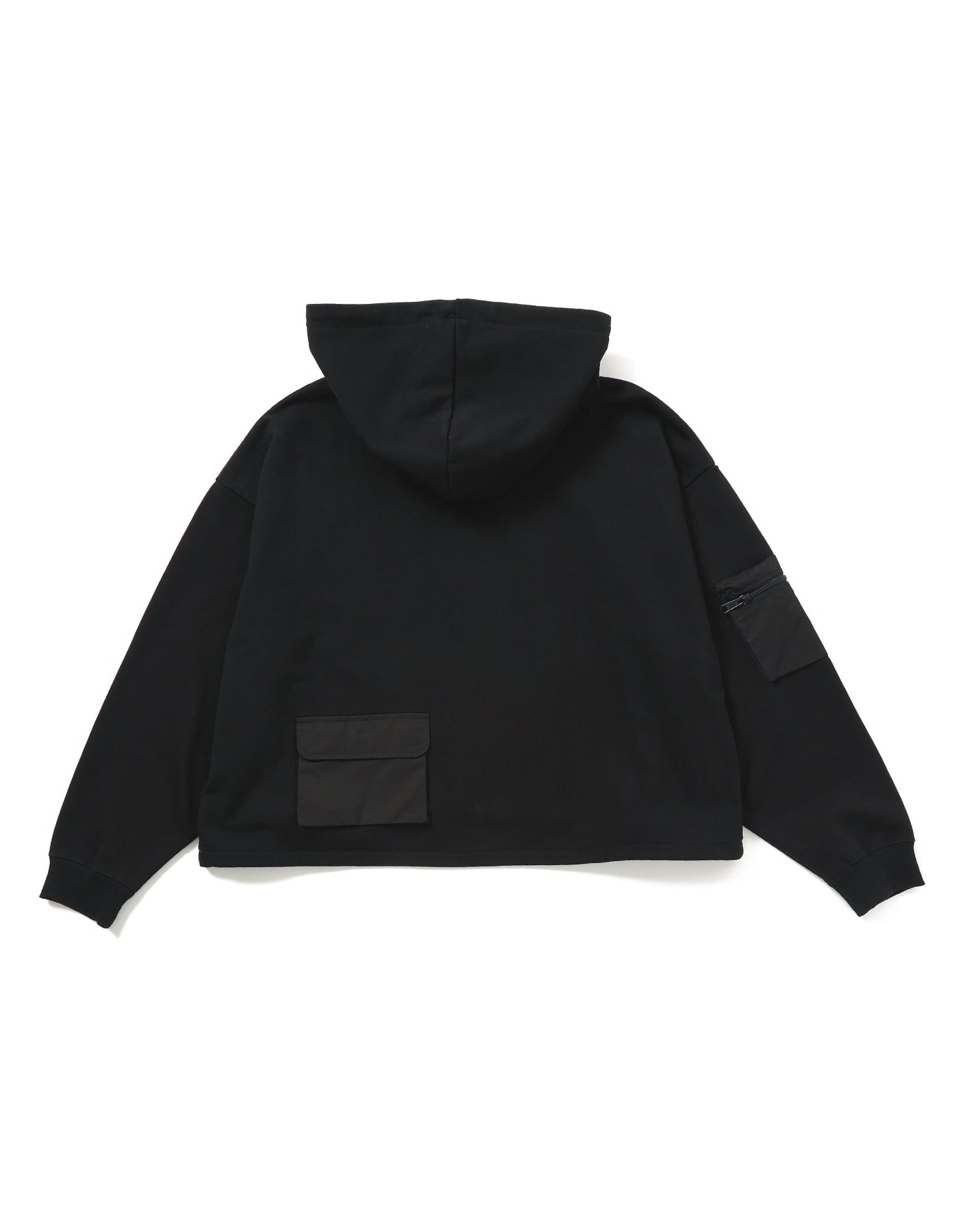 pocket hoodie / BLACK