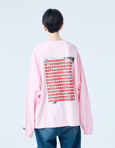 【PRE-ORDER】stranger things x little sunny bite click verify long tee / PINK