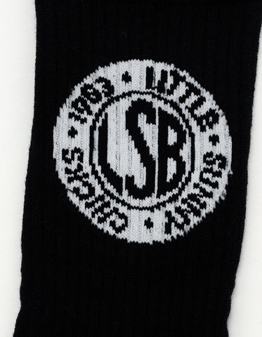 LSB logo socks / BLACK