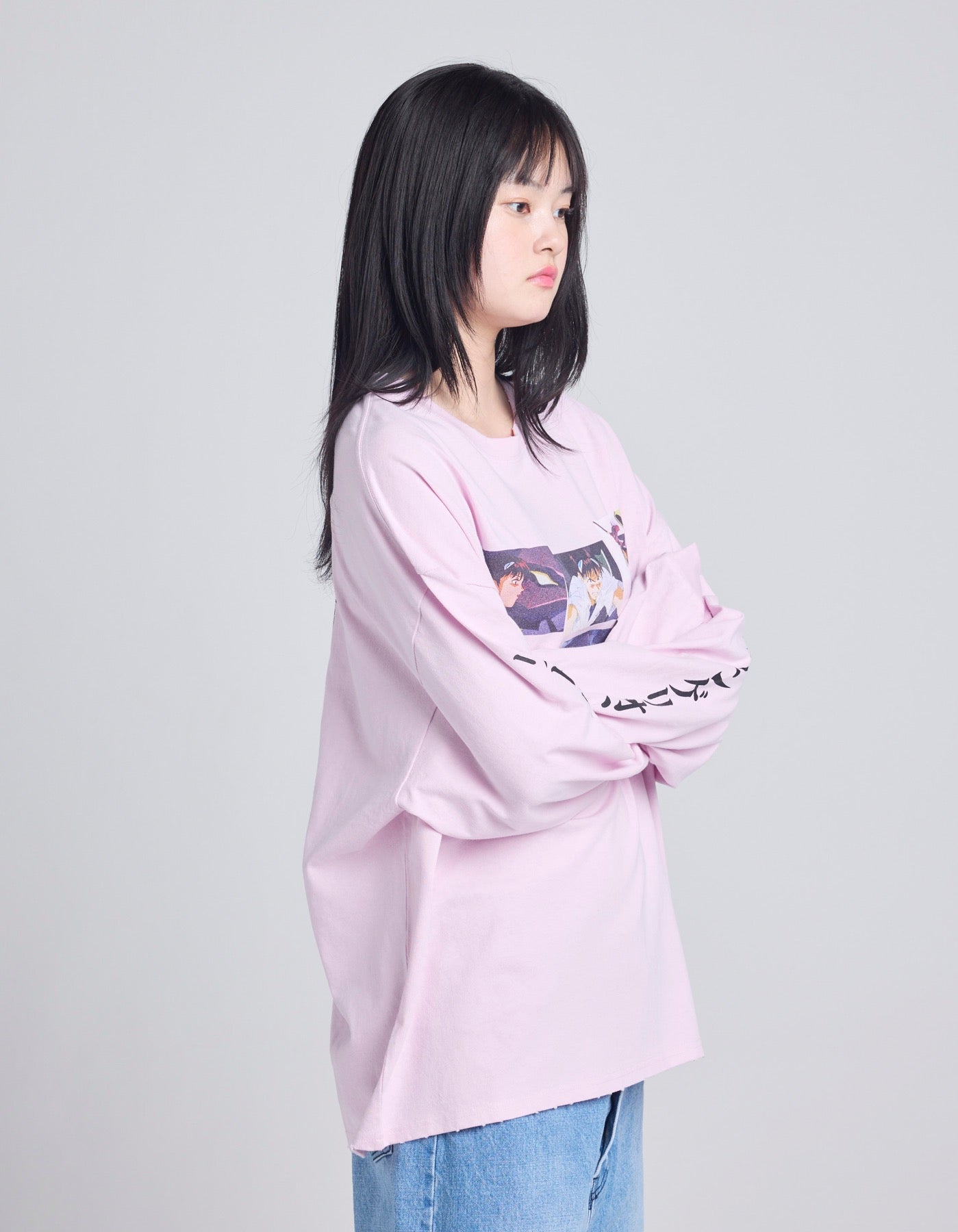 evangelion x little sunny bite long tee / PINK