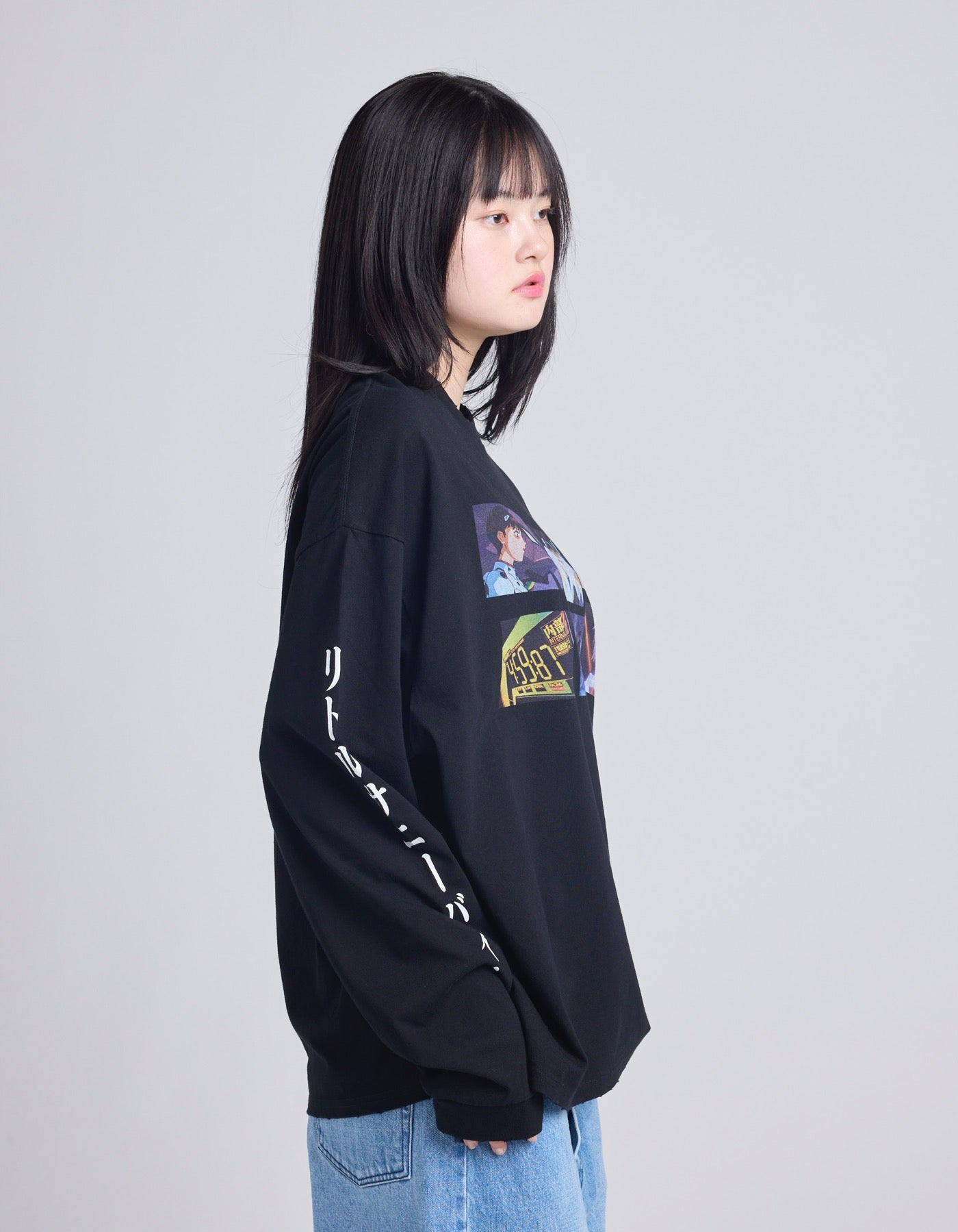 evangelion x little sunny bite long tee / BLACK