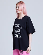 画像をギャラリービューアに読み込む, message doodle tee / BLACK