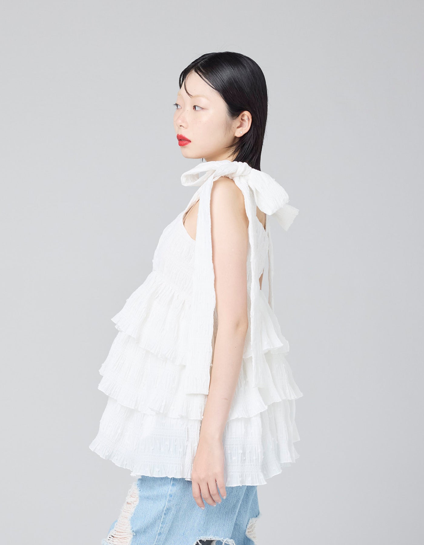 little sunny bite lacedress ホワイト little sunny bite (リトルサニーバイト)tiered tunic / WHITE
