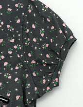 画像をギャラリービューアに読み込む, floral bomber mini dress tee / BLACK