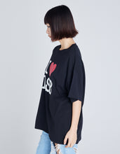 画像をギャラリービューアに読み込む, I love LSB big tee / BLACK