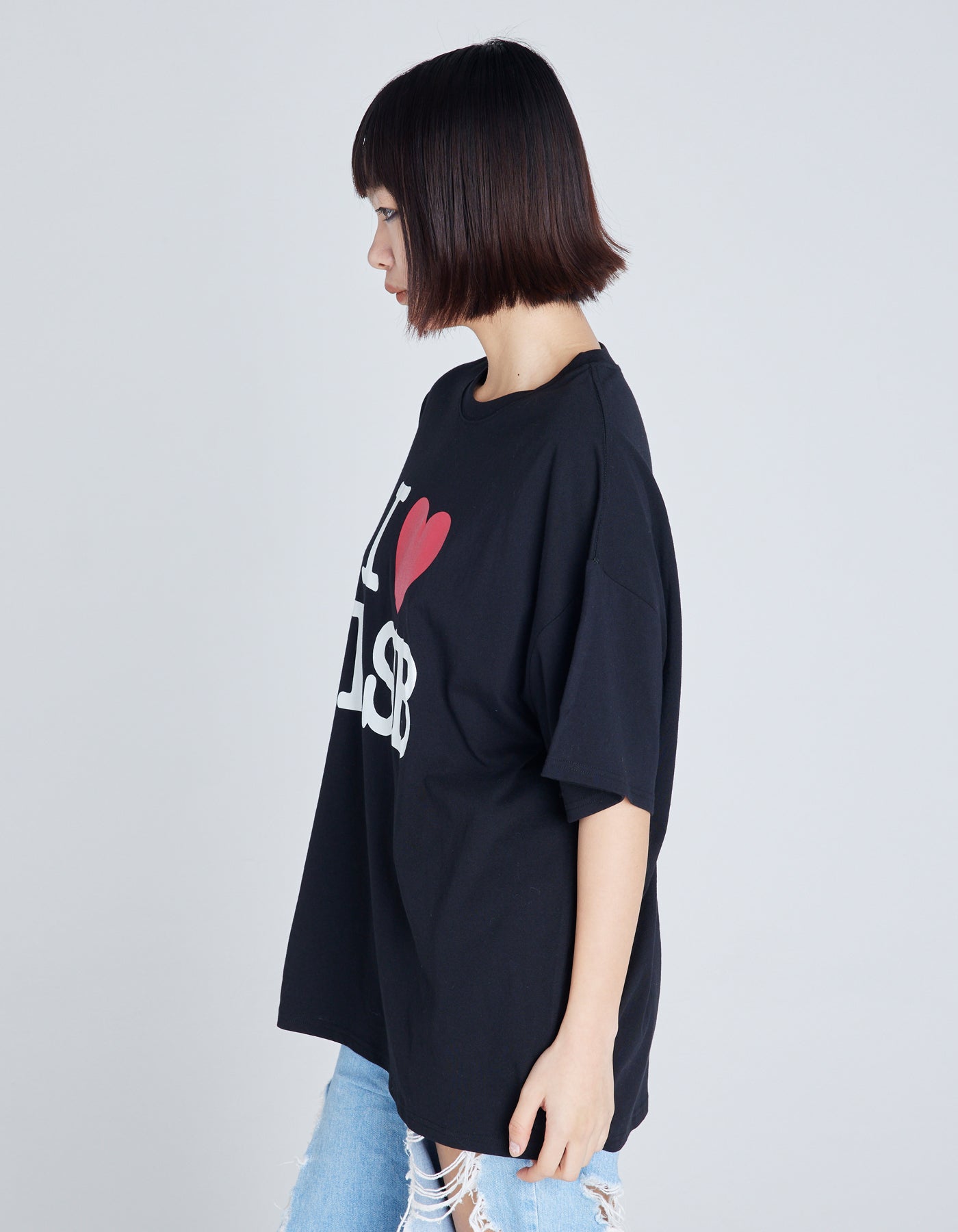 I love LSB big tee / BLACK