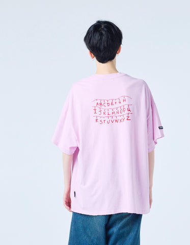 【PRE-ORDER】stranger things x little sunny bite graphic big tee / PINK