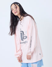 画像をギャラリービューアに読み込む, glitter print long tee / PINK