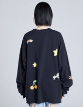 画像をギャラリービューアに読み込む, hello kitty x little sunny bite frill long tee / BLACK