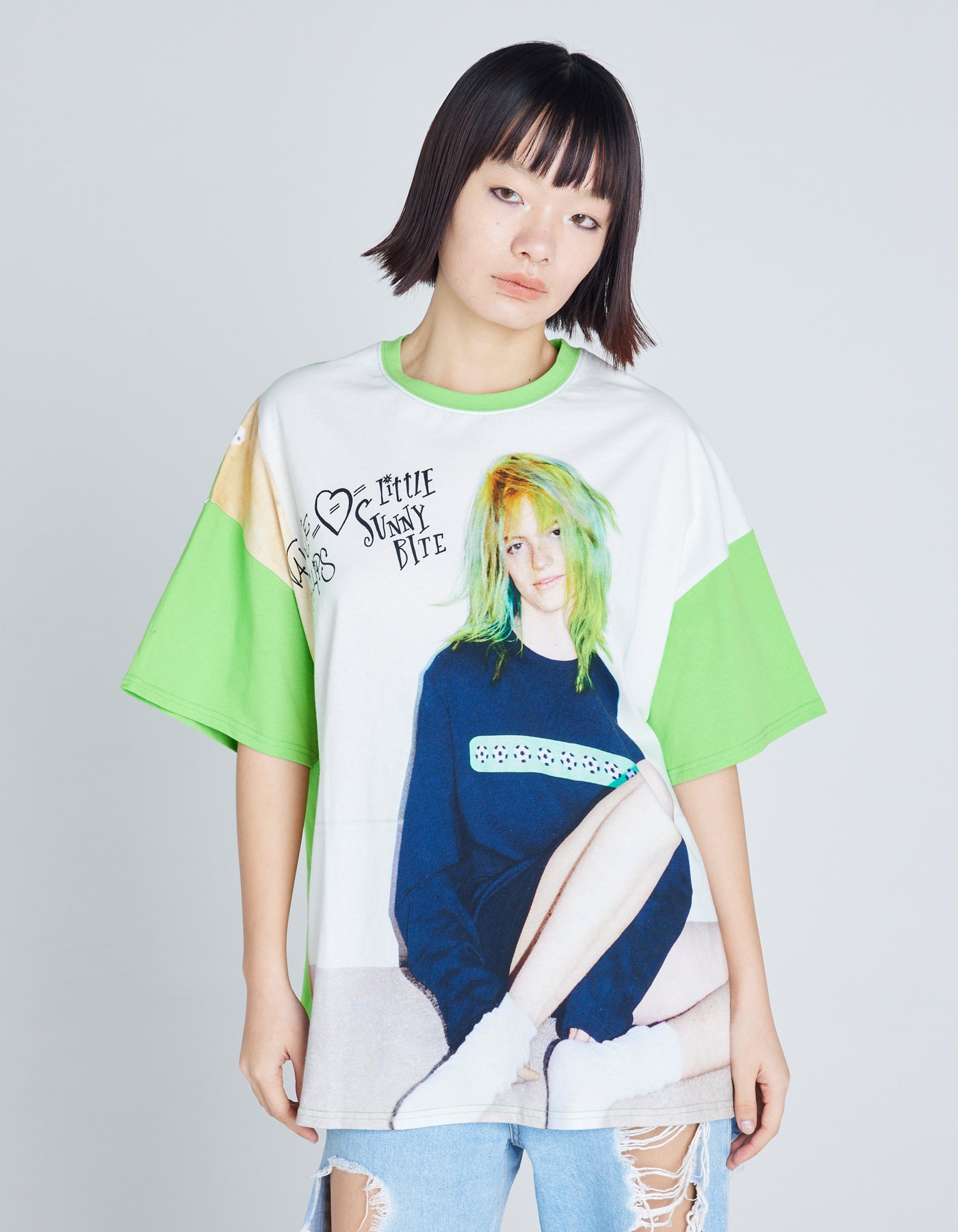 Valerie Phillips x little sunny bite photo tee / GREEN