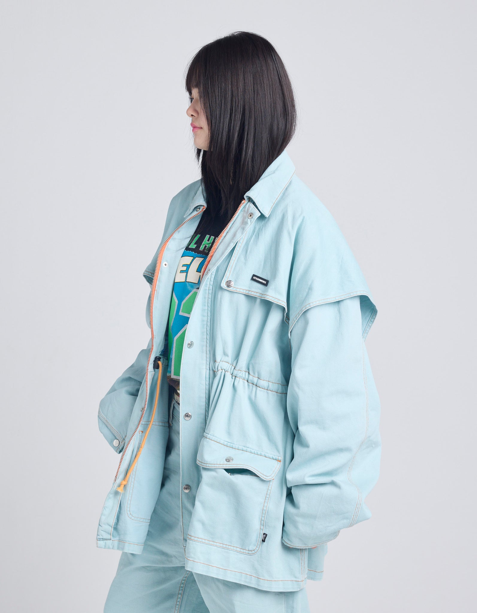 twill jacket / BLUE